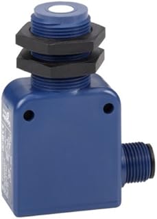 Telemecanique Sensors XX7V1A1NAM12 Ultrasonic Sensor, Fixed Distance Diffuse Mode, Plastic 17x33x60mm Body and 18mm Body, 0.5-Meter Sensing Distance with Field-Configurable Range, NO/PNP + NO/NPN Output, M12