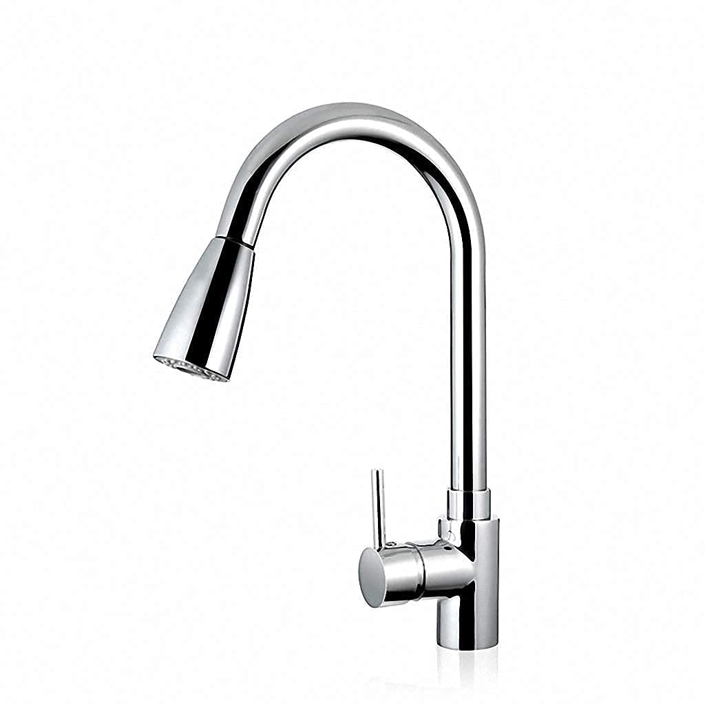 Mitigeur extractible pivotant Thriving Tap avec ressort chromé pour évier