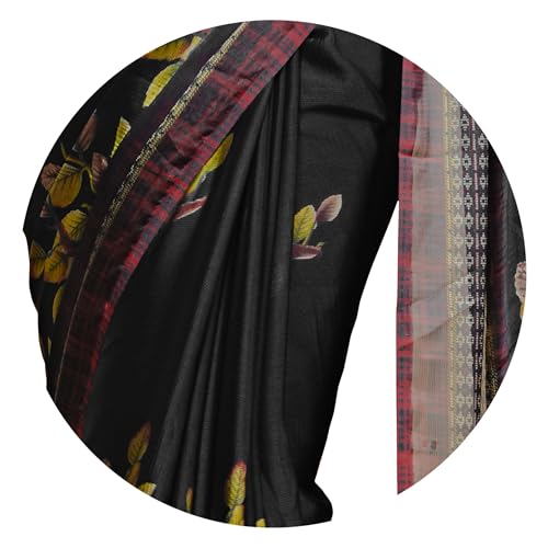 Image of MIRCHI FASHION Saree for Woman | Chiffon Floral Printed Breathable Occasional Sari with Blouse
