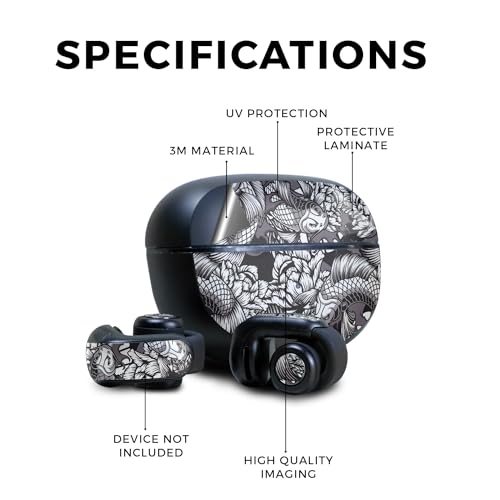 Image of Skin Compatible with Bose Ultra Open Earbuds - Angry Koi - Premium 3M Vinyl Protective Wrap Decal Cover - Easy to Apply | Crafted in The USA by MightySkins