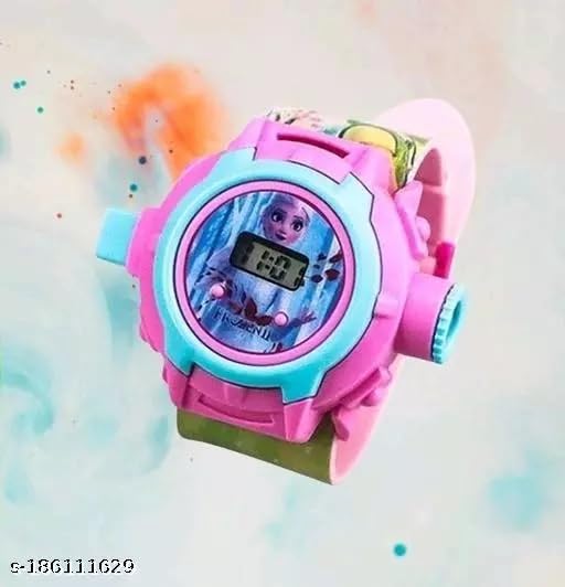 Image of Acnos Brand- Digital 24 Images Projector 7 Character Watch for Kids Boys Rubber Material Watch Diwali Gift Birthday Return Gift Best Digital Toy Watch for Boy's Girl's