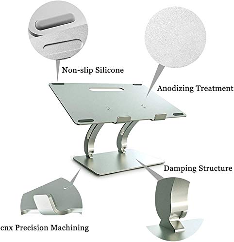 Soporte Ajustable para Laptop en ABS Gris miniatura 5
