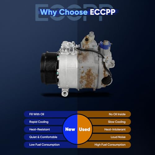 Image of ECCPP AC Compressor for Mercedes-Benz GL320 ML320 R320 3.0L 2007-2011 | Fast Cooling Air Conditioning Compressor