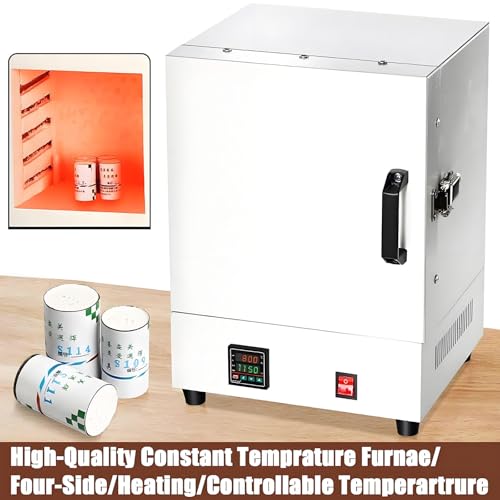 Horno para fundir cerámica y metales en casa con controlador de alta temperatura 8