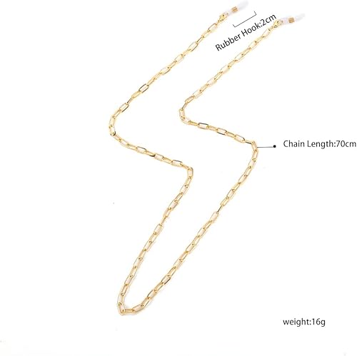 Miniatura 4 de Cadenas para gafas, máscara facial, cadena de eslabones de clip, cadena de eslabones para lentes de sol, retenedor de lentes de lectura para mujer,