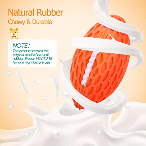 Nobleza Hundeball, Hundespielzeug Ball aus Naturkautschuk mit Zahnpflege-Funktion, Interaktives Kauspielzeug, Robuster Hunde Ball 10.3cm * 5.6cm