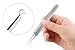 Premium Stainless Steel Bend Curved Blemish Extractor Tool for Acne Remover Professional Remove Blackheads Whiteheads Pimple Tweezers