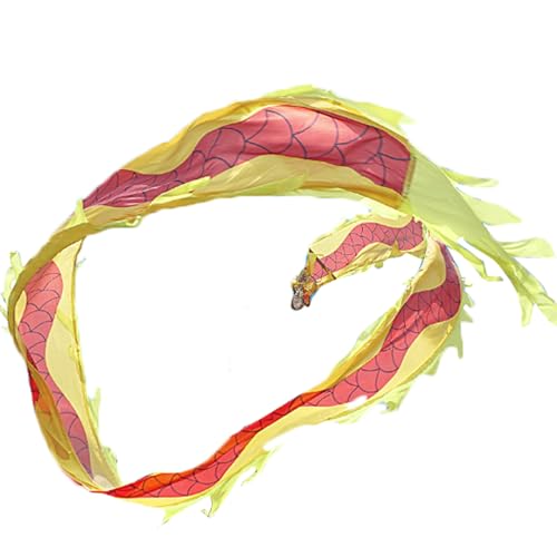 Fitness smok streamer, outdoorowy fitness taniec smoka, kwadratowa fitness, smok, wstążka, żonglerka, zabawa, smok, taniec, serpentyna, głowa smoka, z liną, ćwiczenia, taniec, 6 m