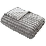 ドリームスポット 毛布 あったか 薄手 かわいい もこもこ ふわふわ ブランケット 洗える 暖かい フランネル グレー 140×200cm