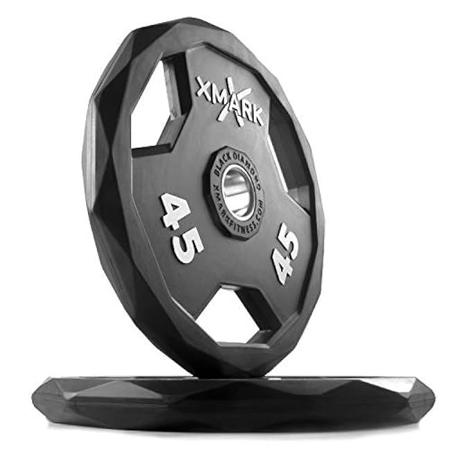 XMARK BLACK DIAMOND Olympic Weight Plates, Barbell Weights