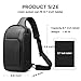 BANGE Fashion Sling Bag, Waterproof Shoulder bag, Crossbody Backpack for Men