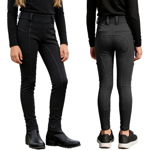 Leggings longs pour enfants parfaits pour l'équitation et le yoga