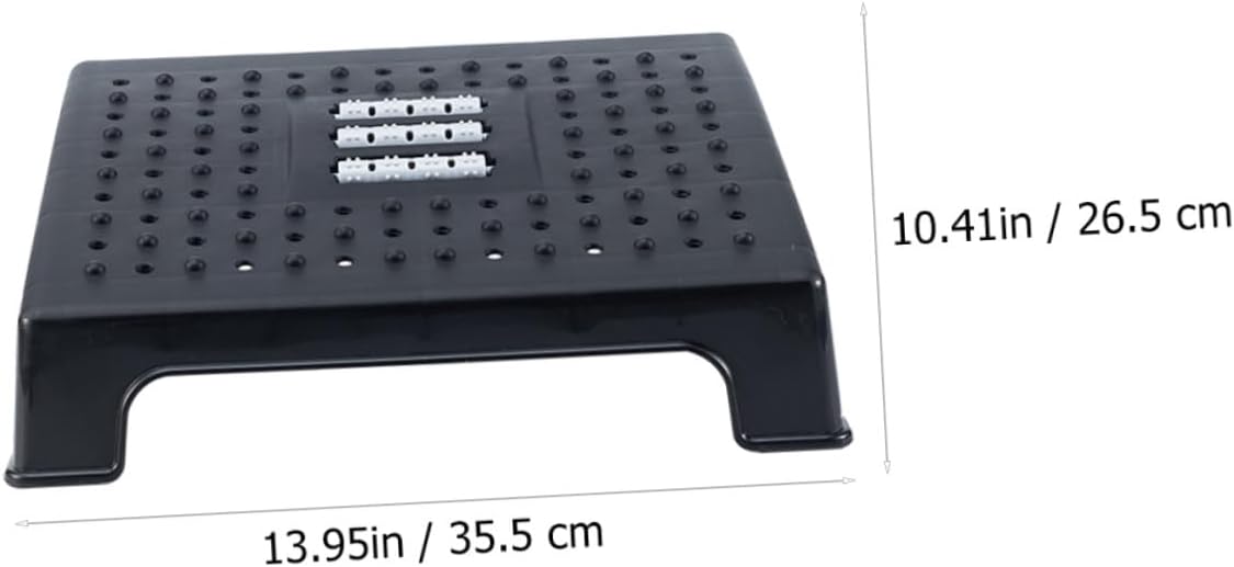 Ergonomic Foot Stool with Non-Slip Support Stable Structure Multipurpose Footrest for Office and Home Use Relieves Foot and Back Portable Design for Study and Desk