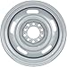 Speedway Motors 15x7 GM Rally Steel Wheels, Silver Painted Finish, Dual 5x4.5 and 5x4.75 Bolt Patterns for RWD Vehicles, Durable 15-Inch Pair for Classic GM Muscle Car Applications