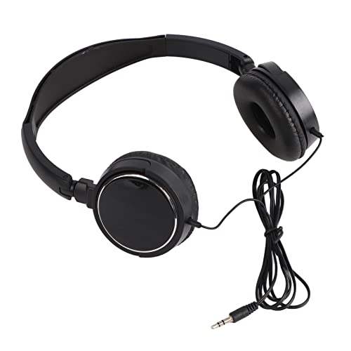 SALALIS Wired Headphones Over Ear, Lightweight Corded Headphones Stereo HiFi Music Headphone Foldable Headphones Compact Wired Headset Headphones with Adjustable Headband