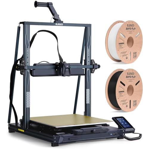 ELEGOO Neptune 4 Max 3D Printer and Rapid PLA+ Filament 1.75mm 2KG, 500mm/s High Speed Printing and High Temperature Nozzle, 16.53x16.53x18.89 Inch Build Volume