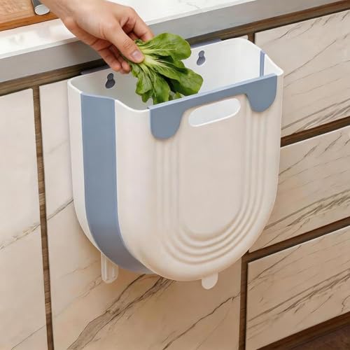 Caneca Plegable de Pared para Cocina y Baño Azul