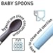 MONEE Stocking Stuffers for Babies - Cute Character Baby Spoons for 6 Months + 1 Year Old - Gentle Silicone Dishwasher Safe Baby Utensils - Infant Girl Boy Baby Christmas Gifts New Born