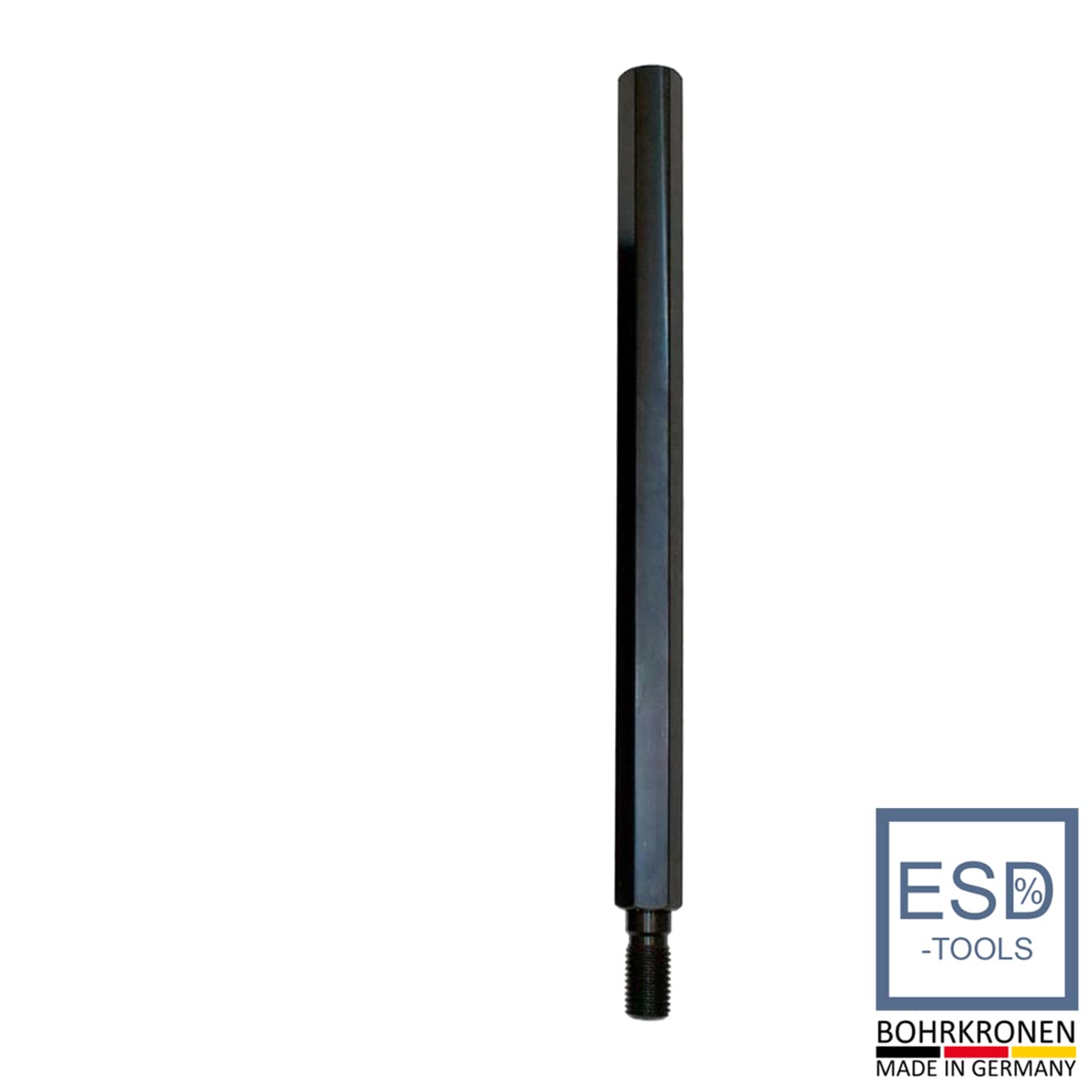 ESD-TOOLS | Extensión de brocas de diamante con tomas de 1 1/4 pulgadas y 500 mm de longitud útil, adaptador para sierras de corona y brocas de lata | (1 1/4" - NL: 500 mm)