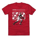 500 LEVEL Tyler Stephenson Shirt (Cotton, Large, Red) - Tyler Stephenson Number WHT