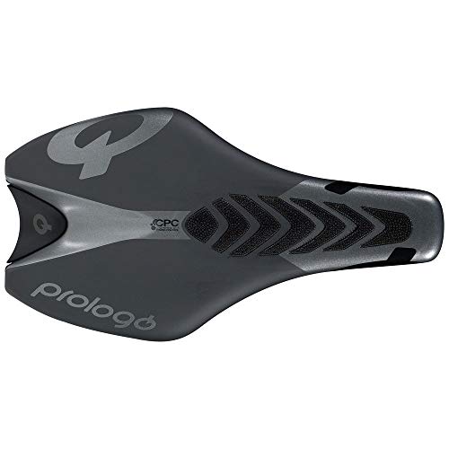 PROLOGO Tgale TT Cpc Tirox Sillín de triatlón, Unisex, Antracita/Negro, 240x128mm