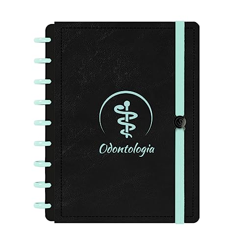 Caderno De Disco ISCOOL Inteligente M Verde Odontologia