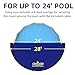 POOLACC Pool Covers for Above Ground Pools - 24 ft Round Winter Pool Cover, Extra Durable Cold- and UV-Resistant Heavy-Duty Swimming Pool Cover for Winterizing