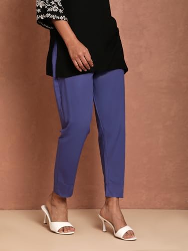 Image of TWIN BIRDS Women Cotton Kurti Pants | Straight Fit Ethnic Daily Trousers
