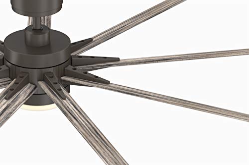 Fanimation Fpd8159Grw Odyn Ceiling Fan With Led Light Kit, 84", Matte Greige #TOP6