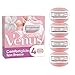 Gillette Venus Comfortglide Spa Breeze Rasierklingen Damen, 4 Ersatzklingen für Damenrasierer mit 3-fach Klinge