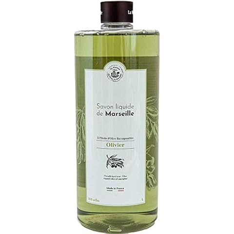 La Maison du Savon de Marseille French Liquid Soap Hand Wash Olive Oil 1 Litre Cover
