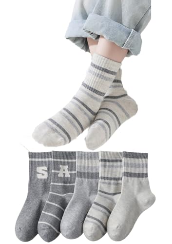 boy socks Cotton grey series winter warm thicked 5 pairs ages 5 years, 6 years, 7 years,8 years,9 years old