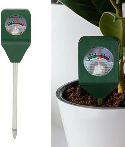 Teamsky Plant Water Monitor,Portable Single Needle High Sensitivity Probe, Plug and Play Soil PH Sensor for Garden Lawn Farm Indoor & Outdoor Use (Green)