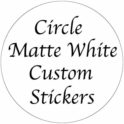 300 CUSTOM STICKERS ~ 2 inch White Matte Circle Personalized Labels