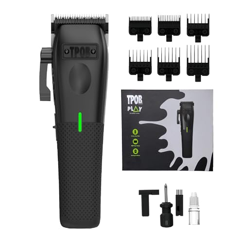 Image of TPOB Play Barber Hair Clippers for Men 7500 RPM with Rubber Grips (Blackout)