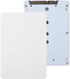 m.2 to sata Adapter, NGFF SSD to 2.5inch for SATA III Adapter B & M Key Based NGFF SSD Converter to 2.5 Inch 3.0 Card(White)
