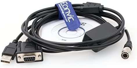 Eonvic Cable de datos de estación total Hirose de 6 pines a USB RS232 ...