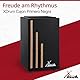 XDrum Cajon Primero Negra - Kistentrommel inkl. Rucksacktasche und Schule - Trommelkiste mit Snare Sound - Holz Drum Kiste mit Gigbag