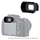 Kiwifotos Augenmuschel Okular für Nikon D750 D610 D600 D7500 D3500 D7200 D7100 D7000 D5200 D5100 D5000 D3400 D3300 D3200 D3100 ersetzt Nikon DK-20 DK-21 DK-23 DK-24 DK-25 DK-28 Sucher