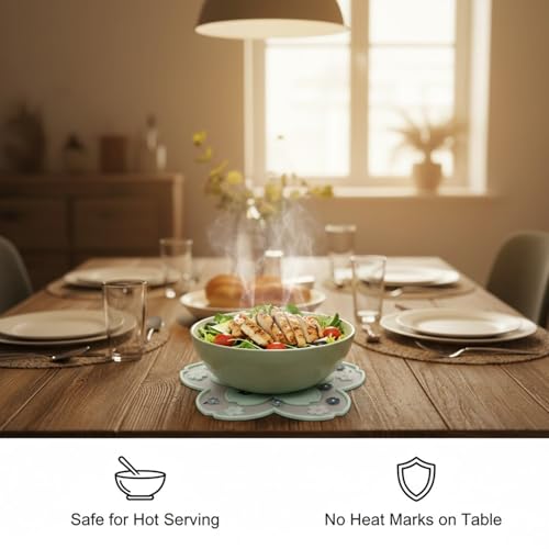 Image of Signamio Silicone Mat for Kitchen - Star Shaped Heat Mats & Coasters for Dining Table for Hot Pots, Pack of 3 Trivet Mats, 1 Small, 1 Medium, 1 Large