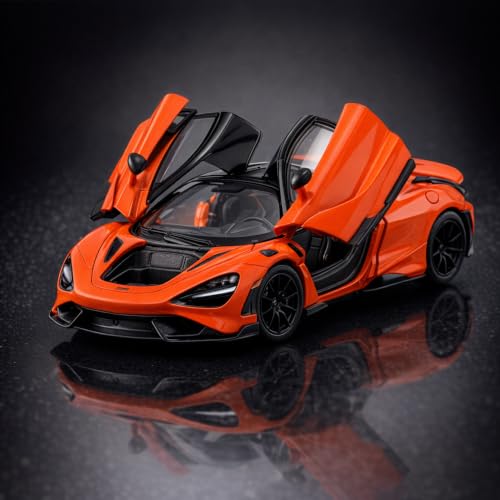 Image of Wizplex CCA Officially Licensed McLaren 765LT 1:64 Scale Die Cast Metal Car - Collectible Alloy Supercar Model with Free-Rolling Wheels, Display Showpiece for Kids 3+ & Car Enthusiasts