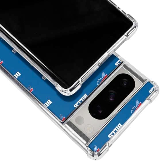 Skinit Clear Phone Case Compatible with Google Pixel 8 Pro - Officially Licensed NFL Buffalo Bills Blitz Series Design