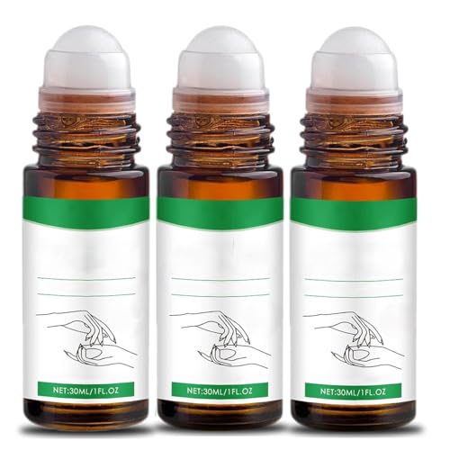 Aceite De Ricino Dorado OrgáNico En Roll-On para Cuerpo, Vello, Piel, Labios Y Cejas,3pcs