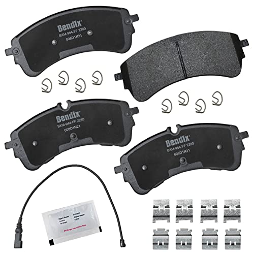 Image of Bendix Priority1 CFM2280 Semi-Metallic Rear Brake Pads for Ford E-Transit 2023-2022, Transit 2020, Transit-150 2023-2020, Transit-250 2023-2020, Transit-350 2023-2020, Transit-350 HD 2023-2021