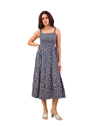 Image of PURVAJA Women's Cotton Dress(Floe-191-194)