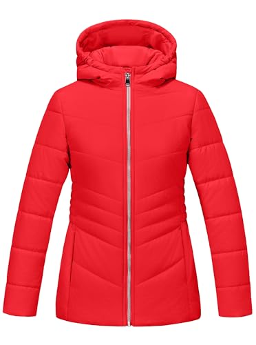 WULFUL Girl’s Winter Waterproof Coat Warm Hooded Parka Jacket Long