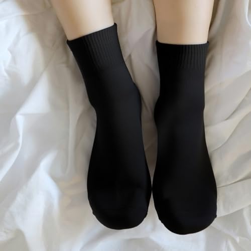 Image of Womens Crew Ankle Socks 8 Pairs Thin Cotton Athletic Casual Socks for Women Gym Running Sports