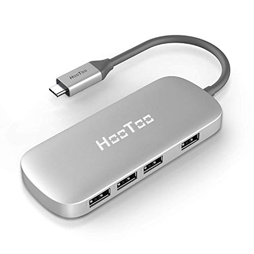 USB C Hub, HooToo USB C Adapter with 4 USB 3.0 Ports