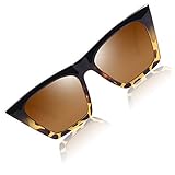 ➤NUEVO MARCO MEJORADO: Después de una exhaustiva investigación de mercado, actualizamos nuestras gafas de sol de ojo de gato para mujer en todos los aspectos. Aumentamos el ancho del marco para que se adapte perfectamente a tu rostro sin que tengas que preocuparte de que te dejen marcas después de usarlas. Ancho de lente 52MM (2.05 In), Altura del marco 49MM (1.93 In), Ancho del puente 20MM (0.79 In), Largo de las patillas 144MM (5.67 In), Ancho total del marco 151MM (5.94 In).