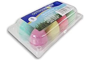 Spring/Easter Egg Shaped Colorful Sidewalk Chalk for Outside Fun